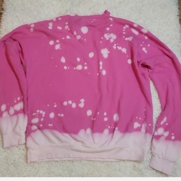 Lauren Moshi The Go Gos Pink Pullover Sweatshirt NEW - Picture 4 of 8